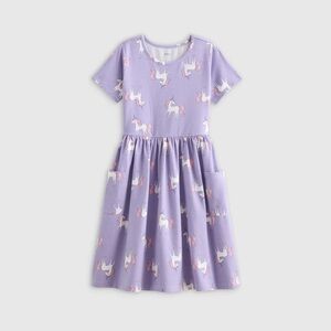 Quince Organic Cotton Fit and Flare Dress with pockets Size 4T